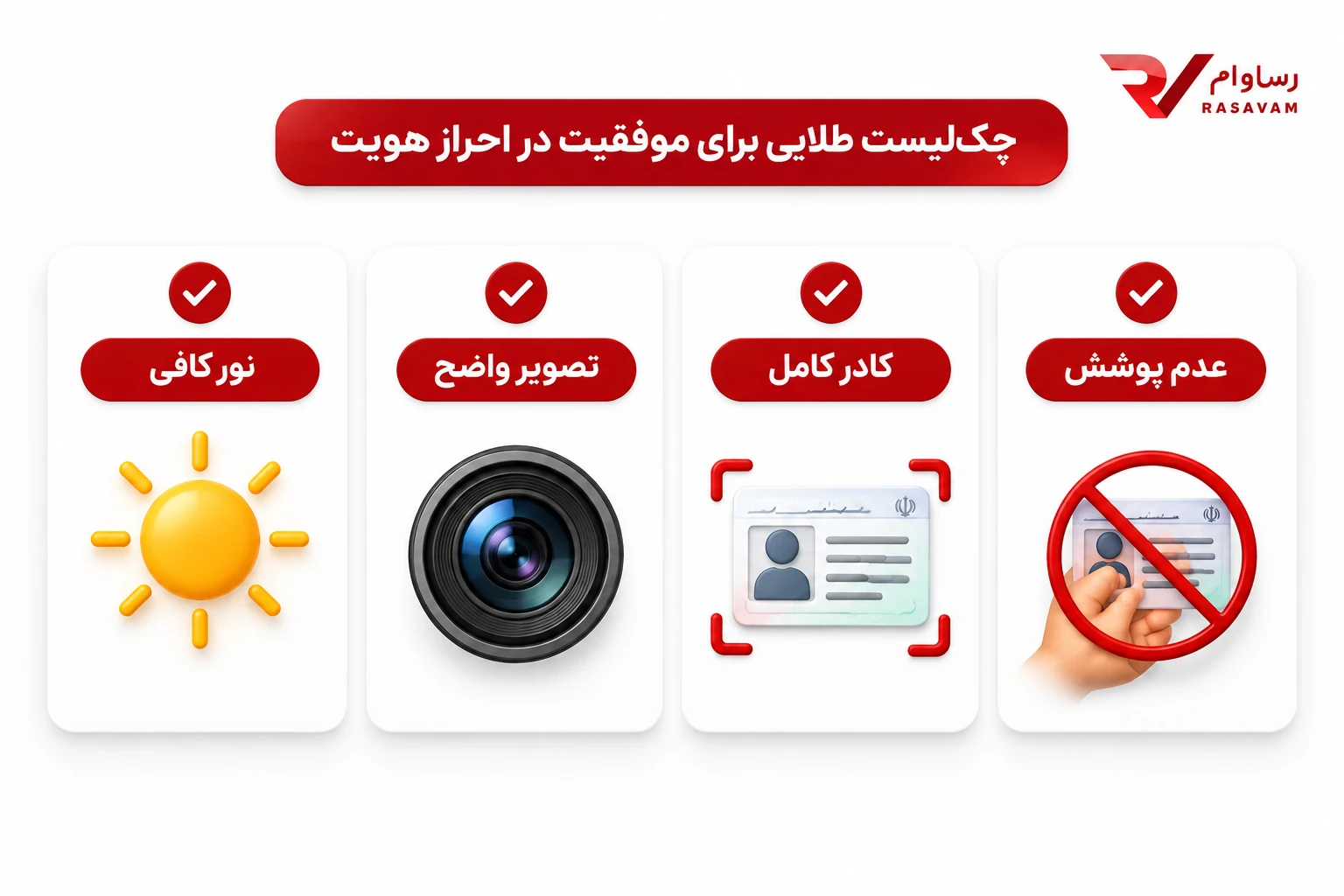 چک لیست برای موفقیت در احراز هویت